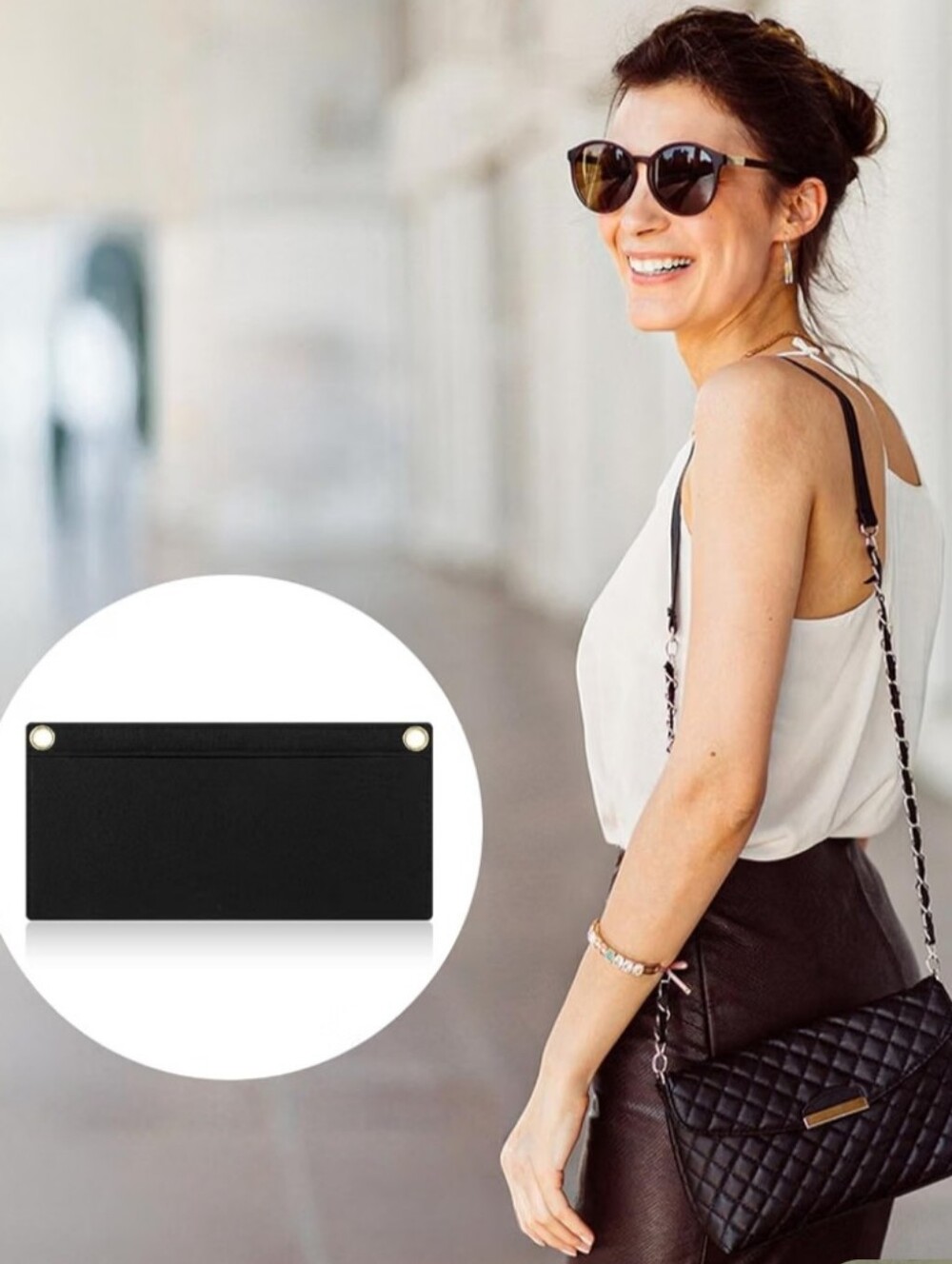 Wallet Cross-body Or Shoulder Conversion Insert - Chain NOT Included